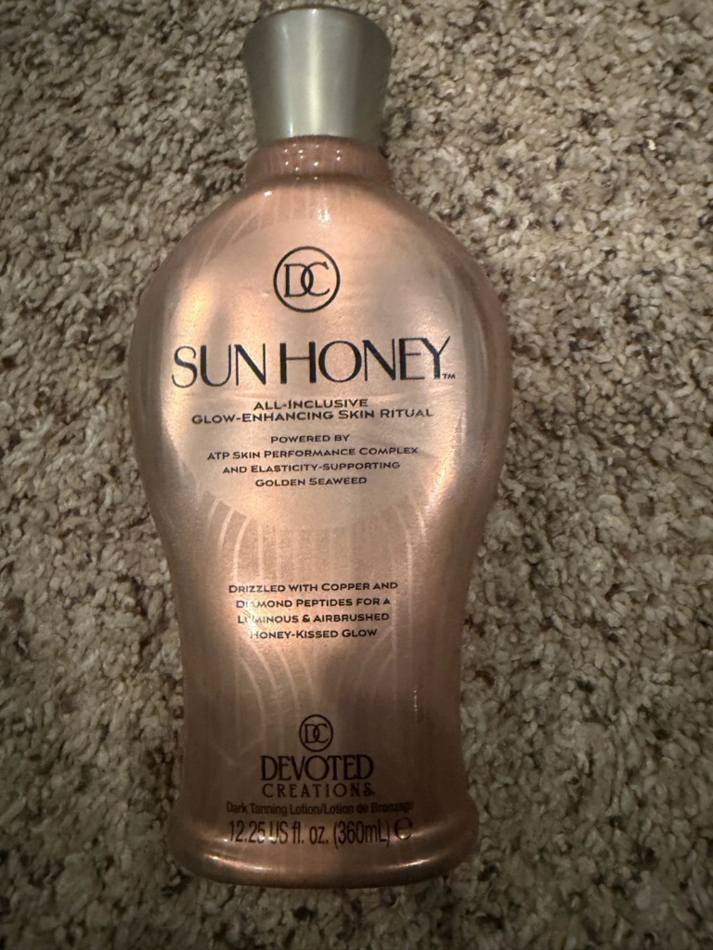 Devoted Creations Sun Honey Glow-Enhancing Tanning Lotion — Shimmery Bronze